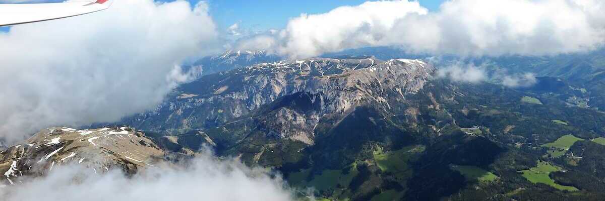 Flugwegposition um 10:01:20: Aufgenommen in der Nähe von Gemeinde Neuberg an der Mürz, 8692, Österreich in 2747 Meter